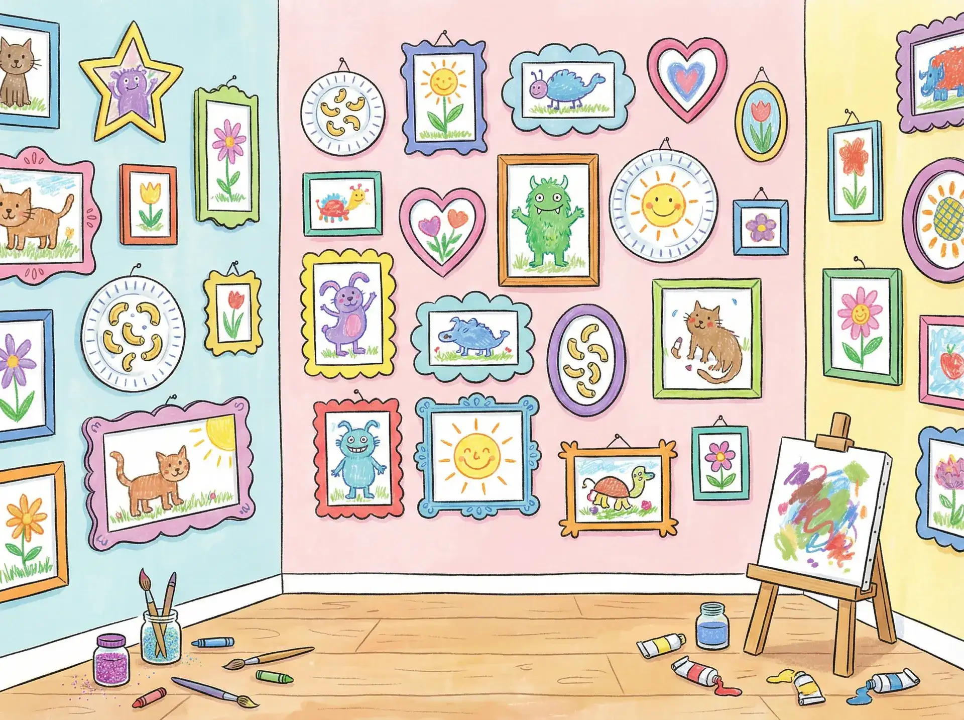 小朋友的彩色画作 - 调教妻子 创意展示